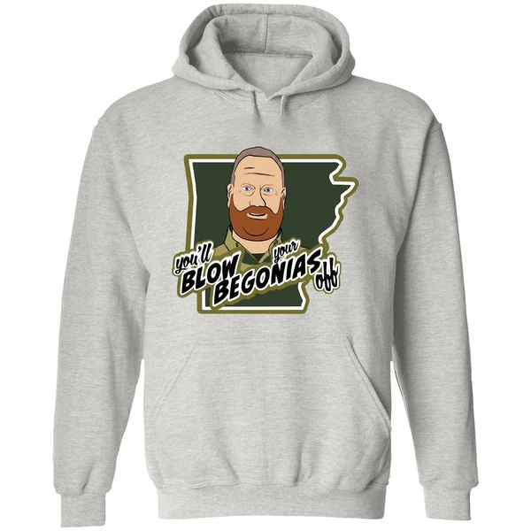 Chief Bradley Taylor Hazen Police Youll Blow Your Begonias Off Hoodie - Image 9