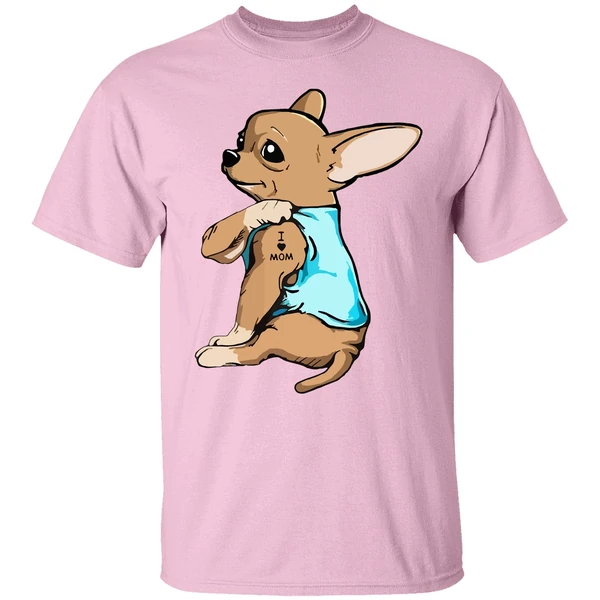 Chihuahua German Shepherd Dog Tattoo I Love Mom Shirt Chihuahua German Shepherd Dog Tattoo I Love Mom Shirt