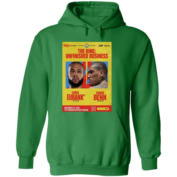 Chris Eubank Jr Vs Conor Benn 2 2025 Fight Poster Hoodie - Image 2