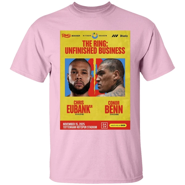 Chris Eubank Jr Vs Conor Benn 2 2025 Fight Poster Shirt - Image 2