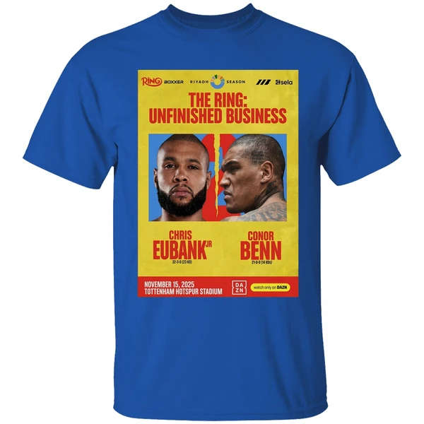 Chris Eubank Jr Vs Conor Benn 2 2025 Fight Poster Shirt - Image 5