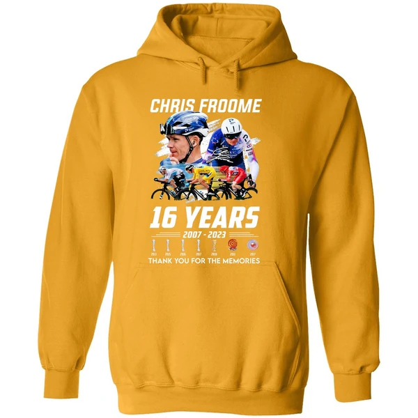 Chris Froome 16 Years 2007 2023 Thank You For The Memories Hoodie