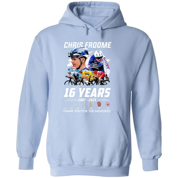 Chris Froome 16 Years 2007 2023 Thank You For The Memories Hoodie - Image 4