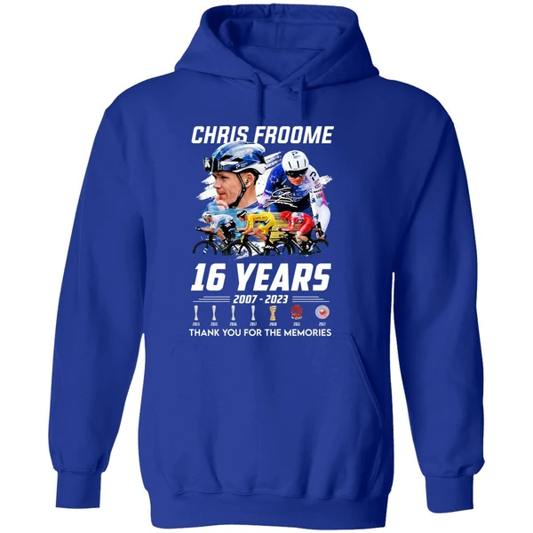 Chris Froome 16 Years 2007 2023 Thank You For The Memories Hoodie - Image 7