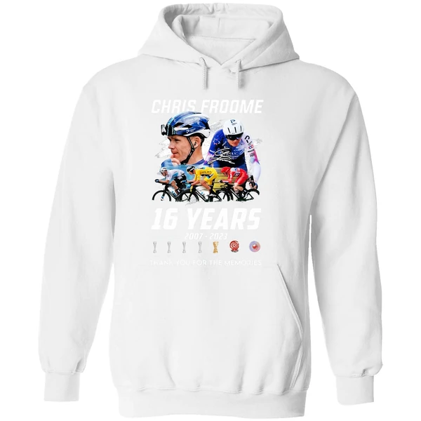 Chris Froome 16 Years 2007 2023 Thank You For The Memories Hoodie - Image 8