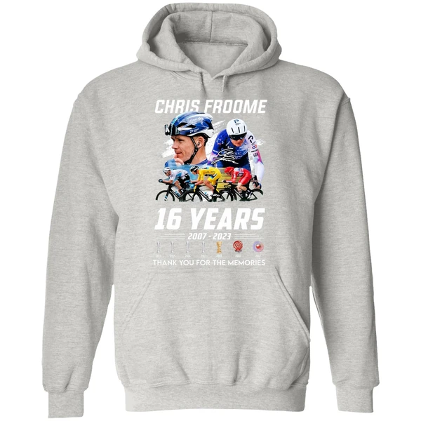 Chris Froome 16 Years 2007 2023 Thank You For The Memories Hoodie - Image 9