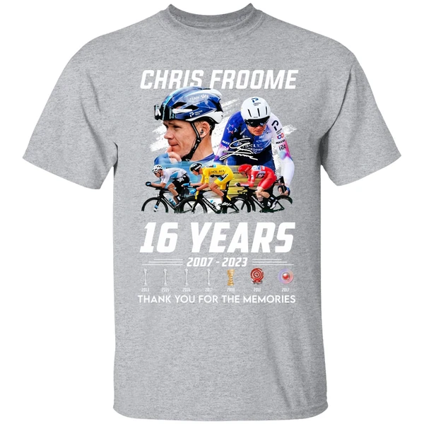 Chris Froome 16 Years 2007 2023 Thank You For The Memories Shirt - Image 9