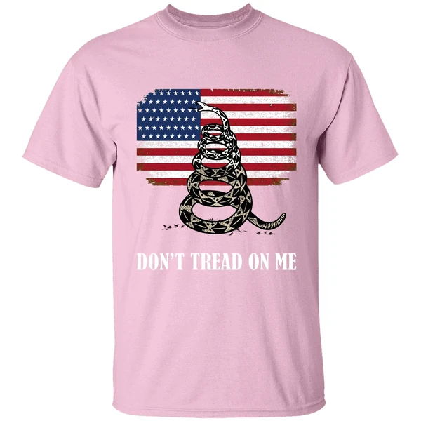 chris pratt dont tread on me shirt lightpink