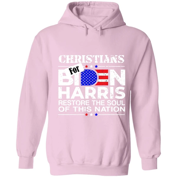 Christians For Biden Harris Restore The Soul Of This Nation Hoodie - Image 4