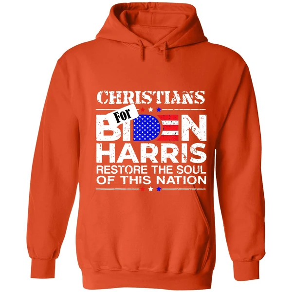 Christians For Biden Harris Restore The Soul Of This Nation Hoodie - Image 5
