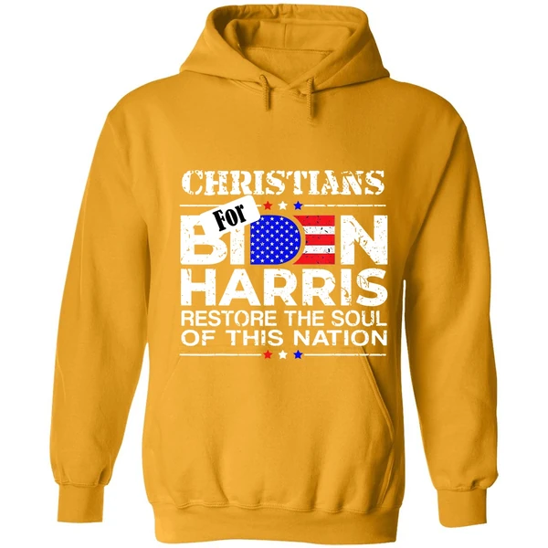 Christians For Biden Harris Restore The Soul Of This Nation Hoodie - Image 9