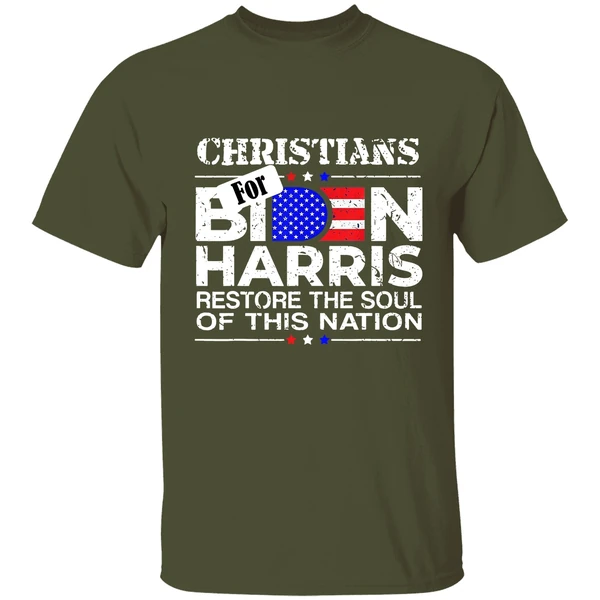Christians For Biden Harris Restore The Soul Of This Nation Shirt - Image 3