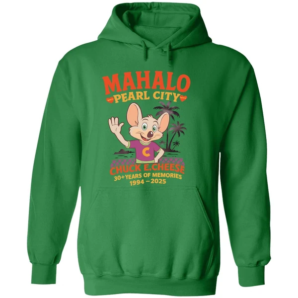 Chuck E Cheese Mahalo Pearl City 1994 2025 Hoodie - Image 2
