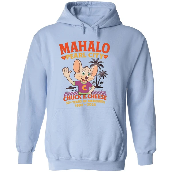 Chuck E Cheese Mahalo Pearl City 1994 2025 Hoodie - Image 4