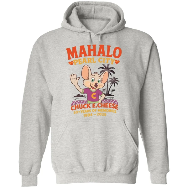 Chuck E Cheese Mahalo Pearl City 1994 2025 Hoodie - Image 9