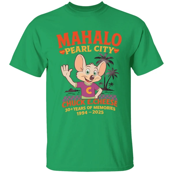 Chuck E Cheese Mahalo Pearl City 1994 2025 Shirt - Image 2
