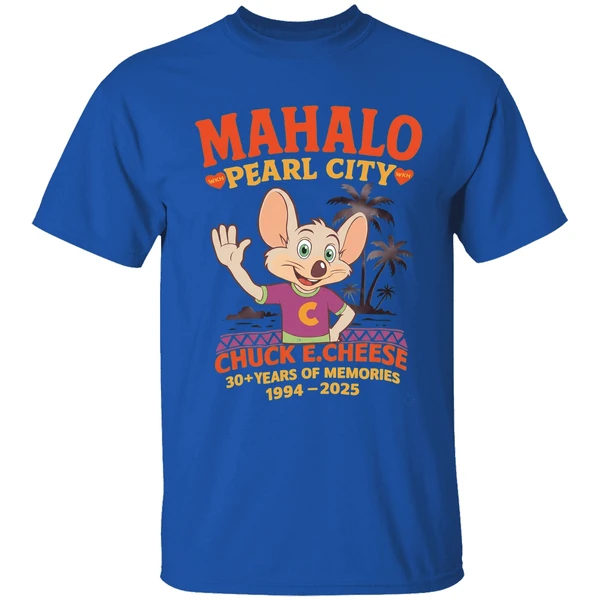 Chuck E Cheese Mahalo Pearl City 1994 2025 Shirt - Image 8