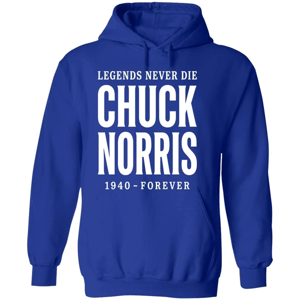 Chuck Norris Legends Never Die 1940 Forever Hoodie - Image 7