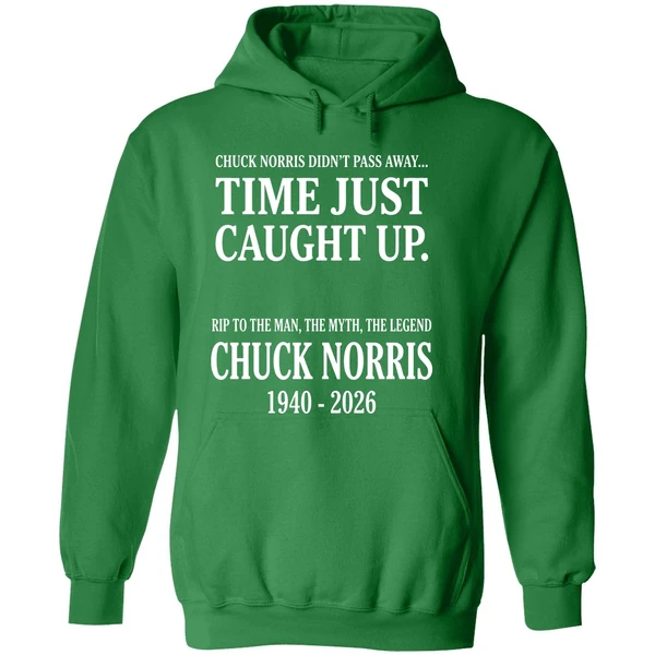 Chuck Norris Memorial Tribute Rip Legend 1940 2026 Hoodie - Image 2