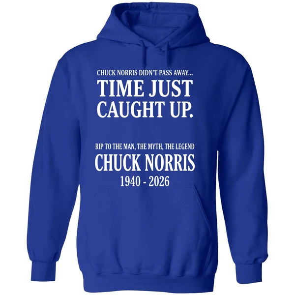 Chuck Norris Memorial Tribute Rip Legend 1940 2026 Hoodie - Image 7