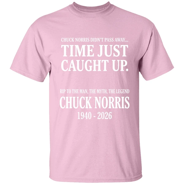 chuck norris memorial tribute rip legend 1940 2026 shirt lightpink