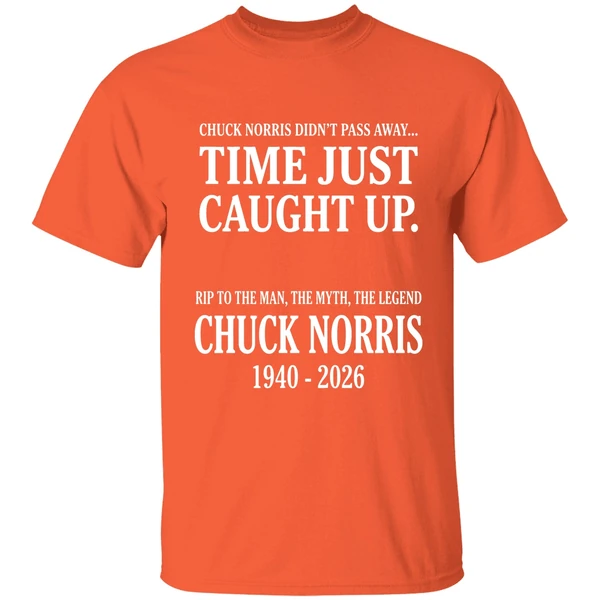 chuck norris memorial tribute rip legend 1940 2026 shirt orange
