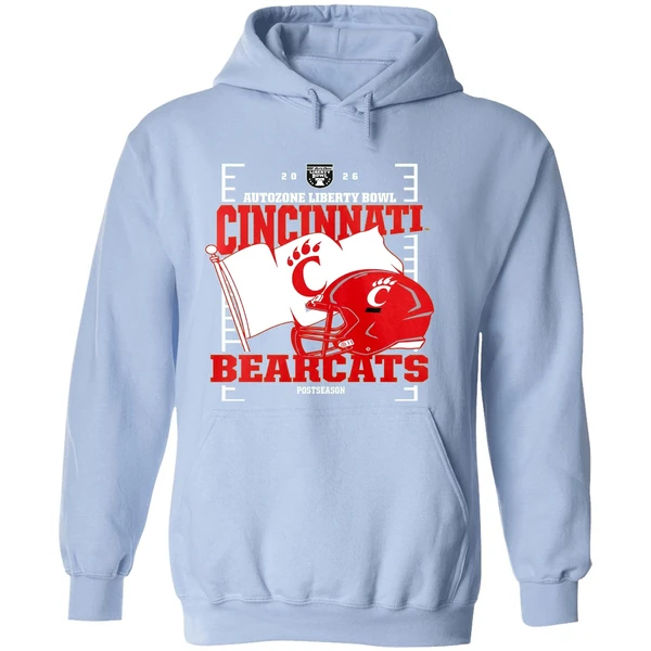 Cincinnati Bearcats 2026 Autozone Liberty Bowl Helmet Hoodie - Image 4