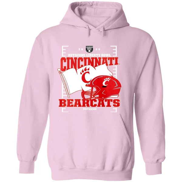 Cincinnati Bearcats 2026 Autozone Liberty Bowl Helmet Hoodie - Image 5