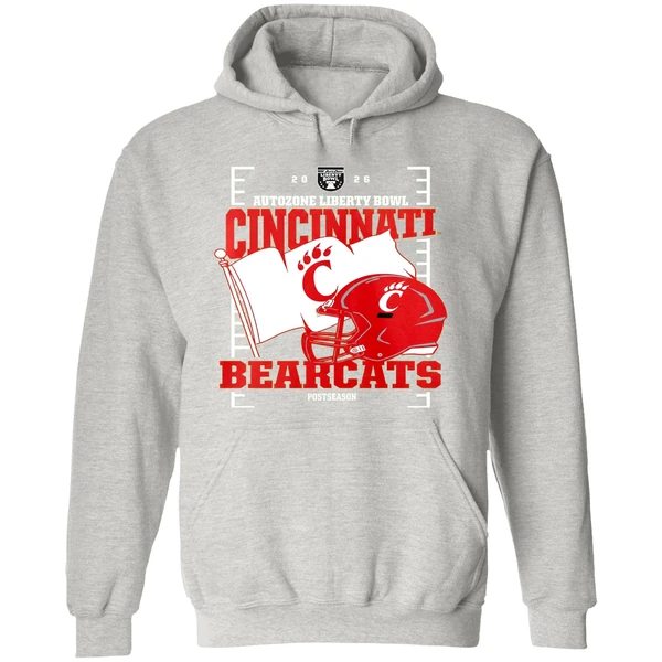 Cincinnati Bearcats 2026 Autozone Liberty Bowl Helmet Hoodie - Image 9