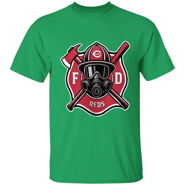 Cincinnati Reds Firefighter Appreciation Logo Shirt - Image 2