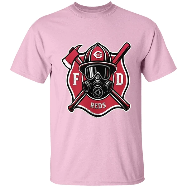 Cincinnati Reds Firefighter Appreciation Logo Shirt - Image 3
