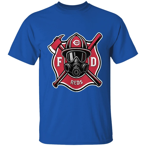 Cincinnati Reds Firefighter Appreciation Logo Shirt - Image 8