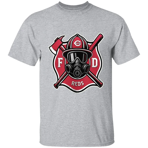 Cincinnati Reds Firefighter Appreciation Logo Shirt - Image 9