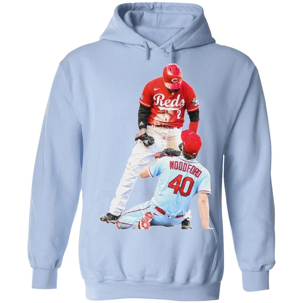 Cincinnati Reds Nick Castellanos Suspension Vs Cardinals Jake Woodford Hoodie - Image 3