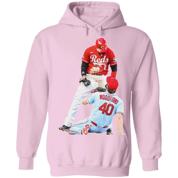 Cincinnati Reds Nick Castellanos Suspension Vs Cardinals Jake Woodford Hoodie - Image 4