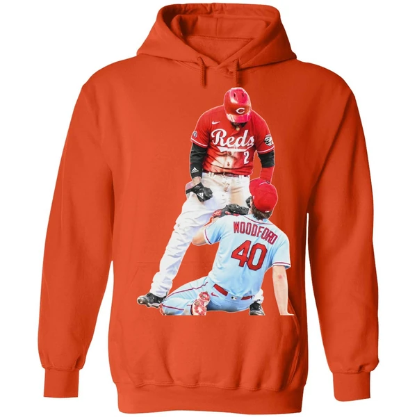 Cincinnati Reds Nick Castellanos Suspension Vs Cardinals Jake Woodford Hoodie - Image 5