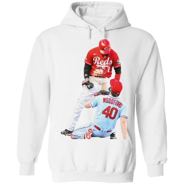 Cincinnati Reds Nick Castellanos Suspension Vs Cardinals Jake Woodford Hoodie - Image 6