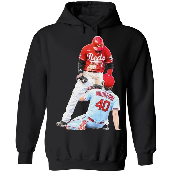 Cincinnati Reds Nick Castellanos Suspension Vs Cardinals Jake Woodford Hoodie - Image 8