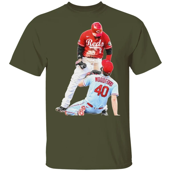 Cincinnati Reds Nick Castellanos Suspension Vs Cardinals Jake Woodford Shirt - Image 3