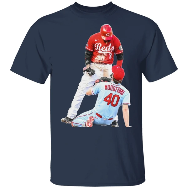 Cincinnati Reds Nick Castellanos Suspension Vs Cardinals Jake Woodford Shirt - Image 4