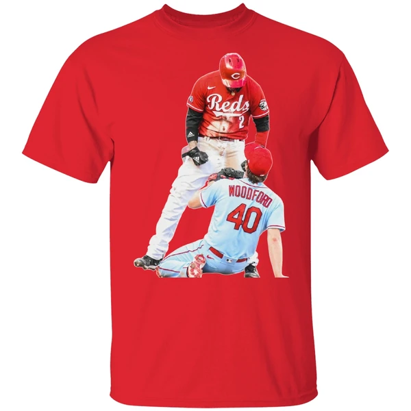 Cincinnati Reds Nick Castellanos Suspension Vs Cardinals Jake Woodford Shirt - Image 6