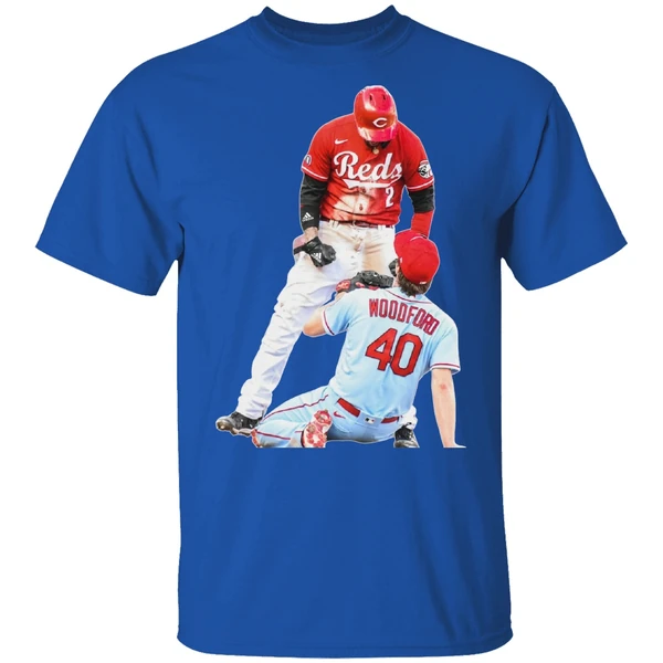 Cincinnati Reds Nick Castellanos Suspension Vs Cardinals Jake Woodford Shirt - Image 7