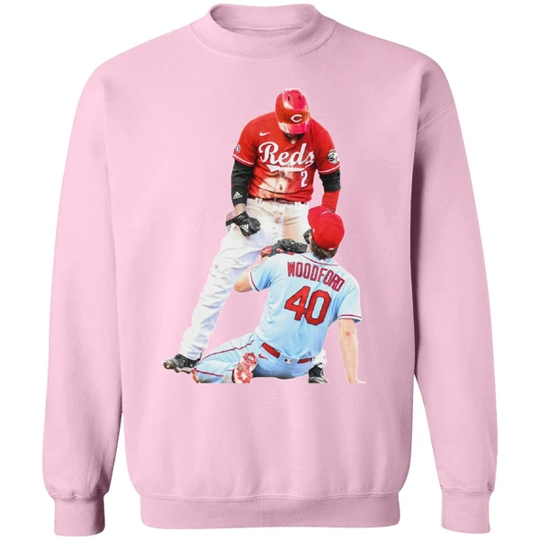 Cincinnati Reds Nick Castellanos Suspension Vs Cardinals Jake Woodford Sweatshirt - Image 4
