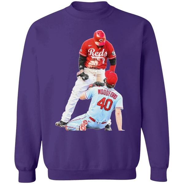 Cincinnati Reds Nick Castellanos Suspension Vs Cardinals Jake Woodford Sweatshirt - Image 6