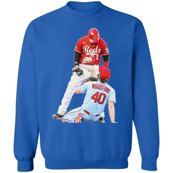 Cincinnati Reds Nick Castellanos Suspension Vs Cardinals Jake Woodford Sweatshirt - Image 8