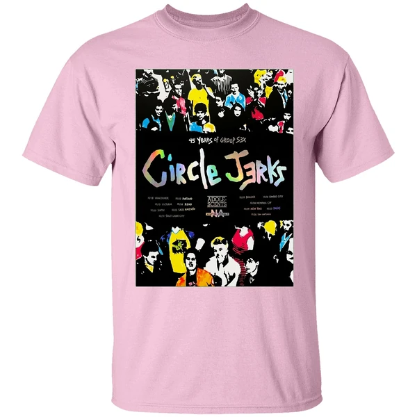 Circle Jerks Group Sex 45 Year Tour Poster Shirt - Image 2