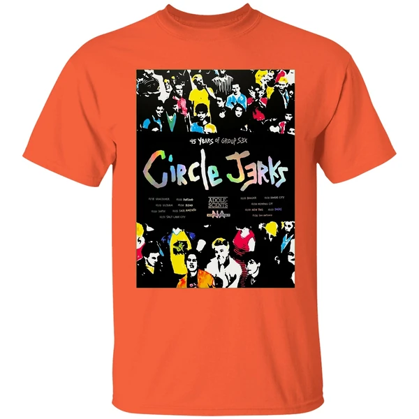 Circle Jerks Group Sex 45 Year Tour Poster Shirt - Image 3