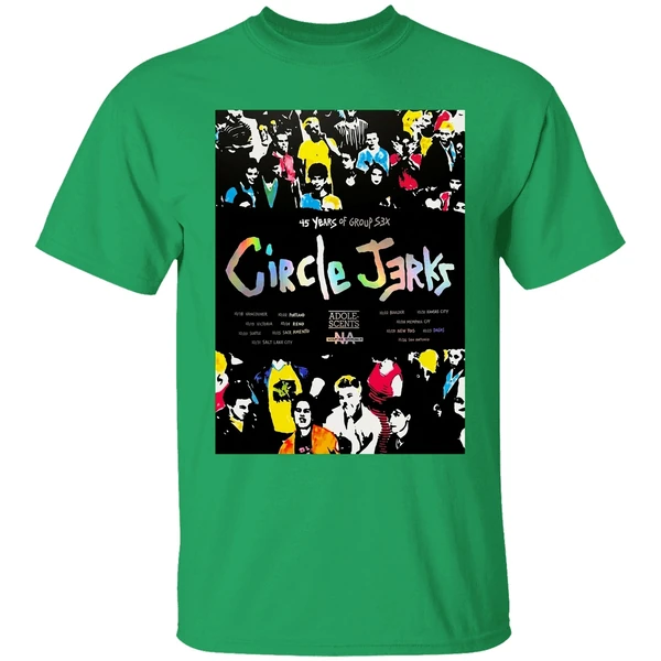 Circle Jerks Group Sex 45 Year Tour Poster Shirt - Image 8