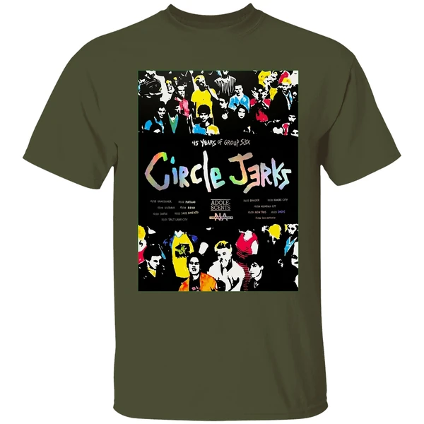 Circle Jerks Group Sex 45 Year Tour Poster Shirt - Image 9