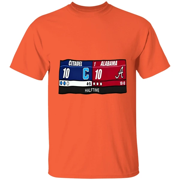 Citadel Vs Alabama The Halftime Score Of The Century Shirt - Image 5